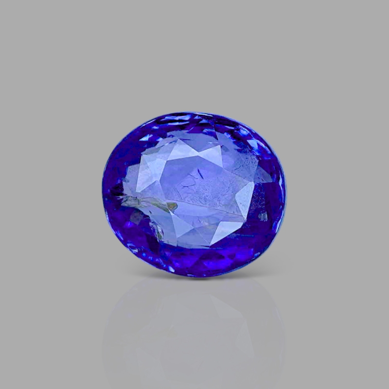 Blue Sapphire 8.64x7.83x4.50mm Faceted Oval A+ Loose Gemstone - AE-183027