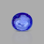 Blue Sapphire 8.64x7.83x4.50mm Faceted Oval A+ Loose Gemstone - AE-183027