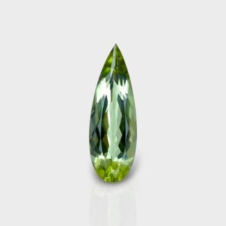 Green Beryl 33x11.5mm Faceted Pear AAA Loose Gemstone - 158193