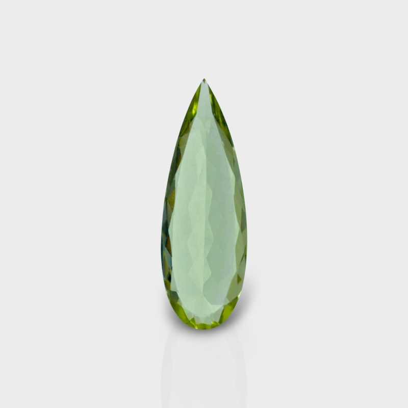 Green Beryl 33x11.5mm Faceted Pear AAA Loose Gemstone - 158193