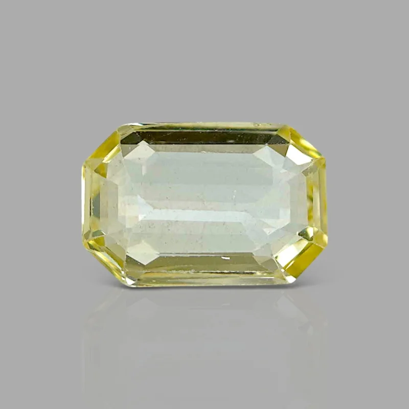 Yellow Sapphire 11.49x7.66x4.50mm Step Cut Octagon AA+ Loose Gemstone - KS005-183058