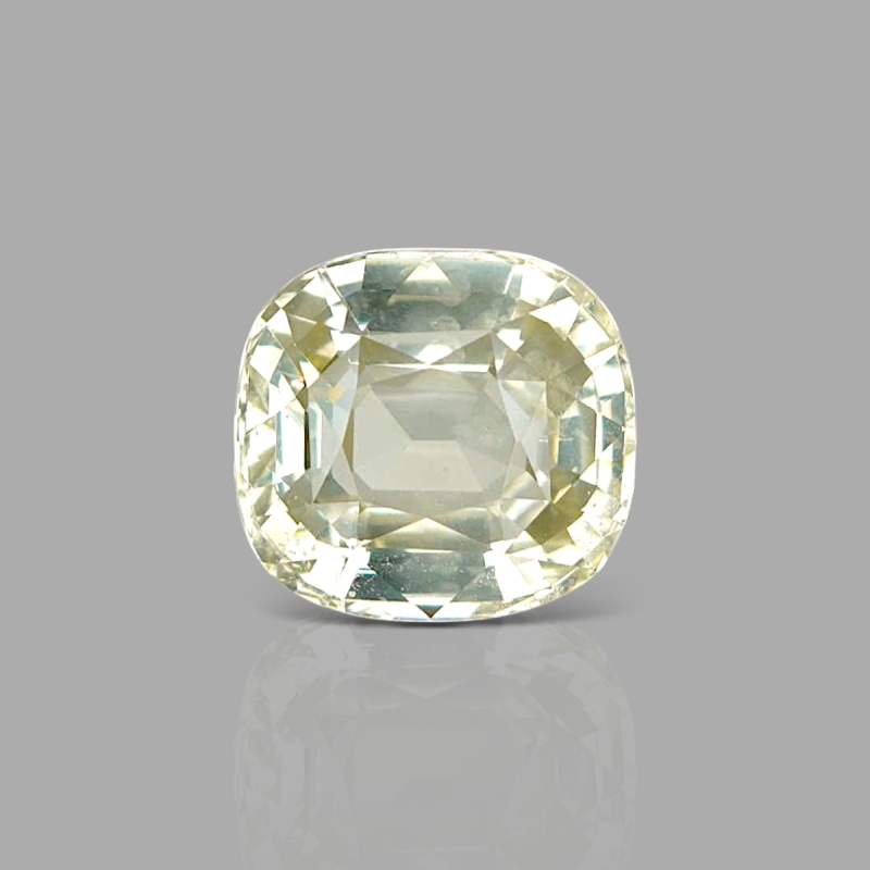 Yellow Sapphire 9.59x8.94x5.74mm Faceted Square Cushion AA+ Loose Gemstone - PK-183061