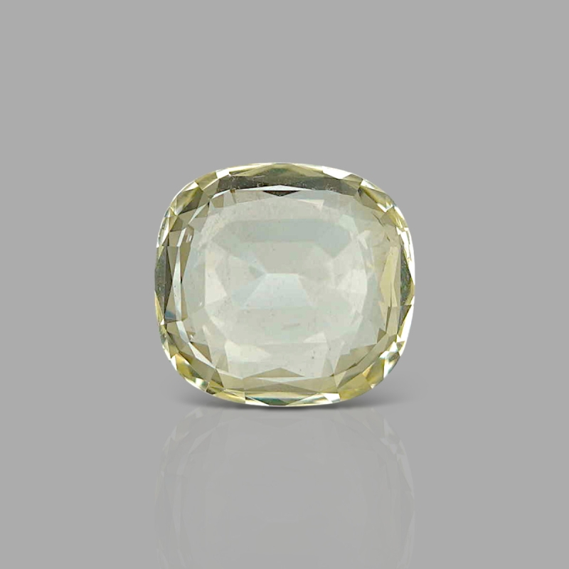 Yellow Sapphire 9.59x8.94x5.74mm Faceted Square Cushion AA+ Loose Gemstone - PK-183061