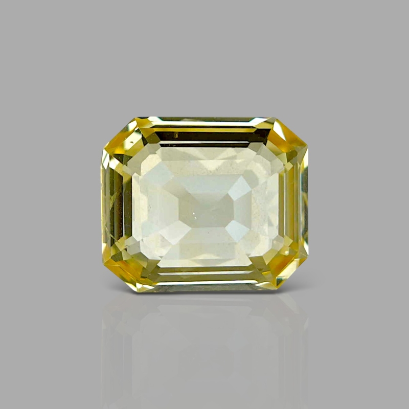 Yellow Sapphire 12.14x10.31x5.70mm Step Cut Octagon AAA Loose Gemstone - PM-183117
