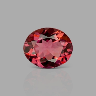 Rubellite Tourmaline 10.86X8.99mm Faceted Oval AA+ Grade Loose Gemstone - 158034