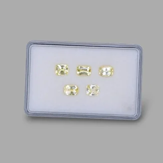 Yellow Sapphire 6x5-6.5x4.5mm Step Cut Octagon AA+ Gemstones Parcel - AE015-183052
