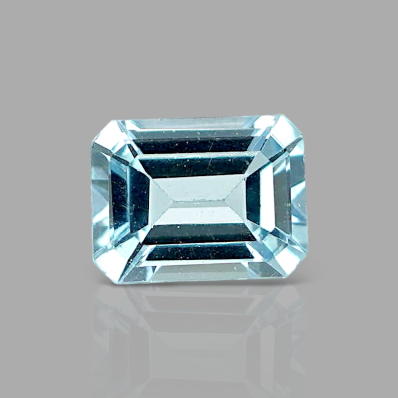 Aquamarine 8.13x6.18mm Step Cut Octagon AA+ Loose Gemstone - 182336
