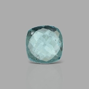 Aquamarine 11.98x11.72mm Checkerboard Square Cushion AA Loose Gemstone - 181994