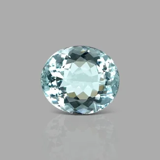 Aquamarine 13x11.5mm Faceted Oval A+ Grade Loose Gemstone - 157718