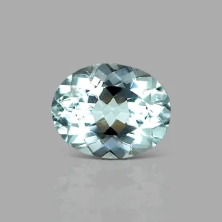 Aquamarine 13x10.5mm Faceted Oval A+ Grade Loose Gemstone - 157712