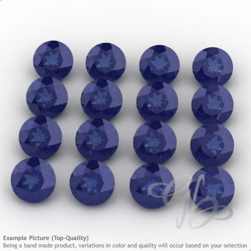 Blue Sapphire Round Shape Micro Gemstones