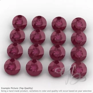 Ruby Round Shape Micro Gemstones