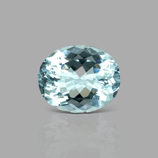 Aquamarine 14x11.5mm Faceted Oval A+ Grade Loose Gemstone - 157714