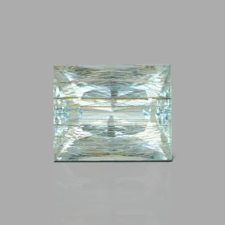 Rutile Aquamarine 28x22.63mm Princess Cut Baguette AA+ Grade Loose Gemstone - 158785