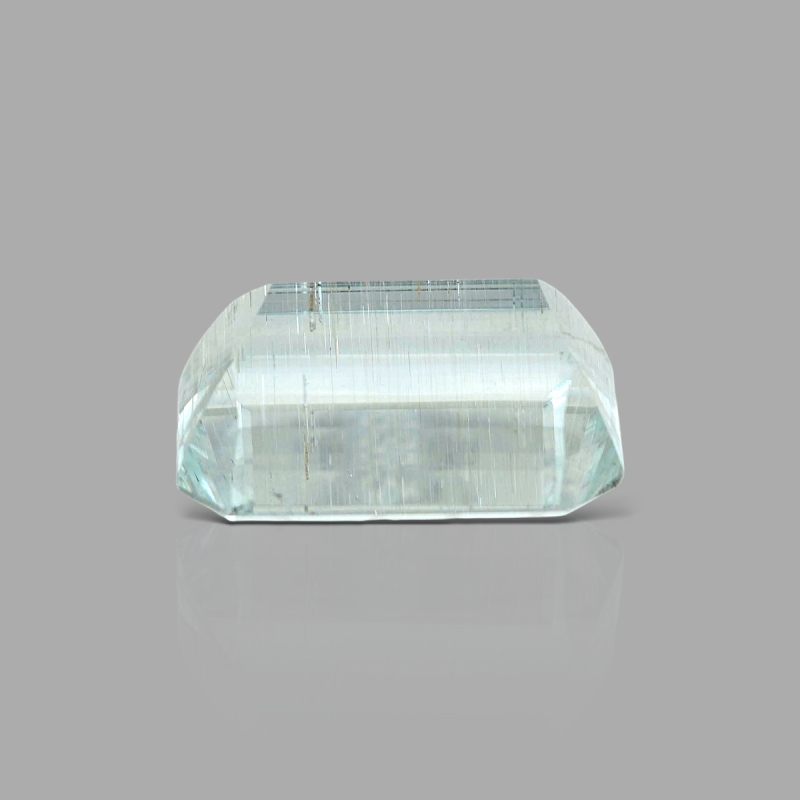Rutile Aquamarine 21.92x16.04mm Step Cut Octagon AA Grade Loose Gemstone - 158795