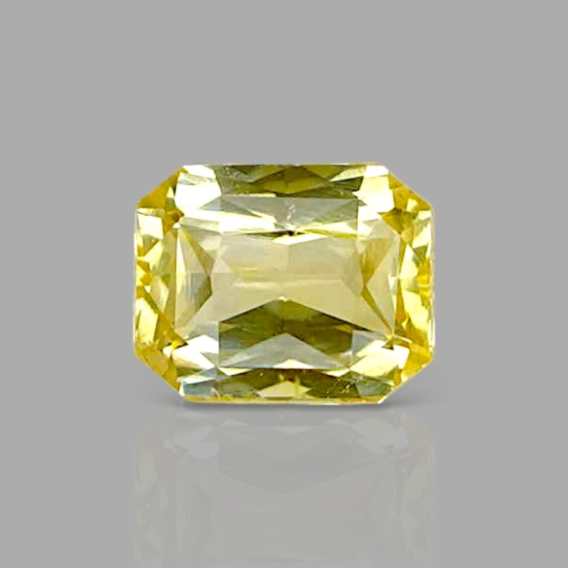 Yellow Sapphire 6.06x4.86x3.30mm Step Cut Octagon AA+ Loose Gemstone - AE016-183151