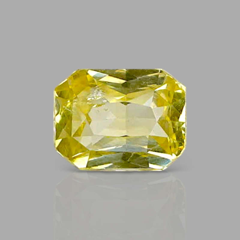 Yellow Sapphire 6.16x4.73x3.40mm Step Cut Octagon AA+ Loose Gemstone - AE016-183154