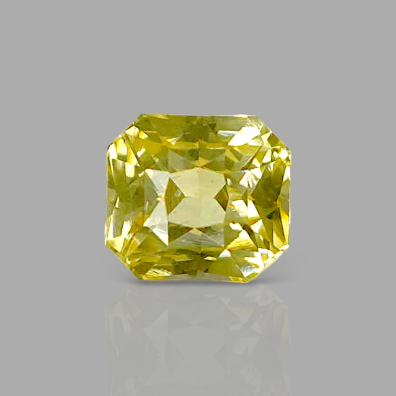 Yellow Sapphire 5.47x4.96x3.90mm Step Cut Octagon AA+ Loose Gemstone - AE014-183160