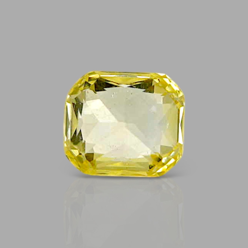 Yellow Sapphire 5.83x5.08x3.75mm Step Cut Octagon AA+ Loose Gemstone - AE014-183161