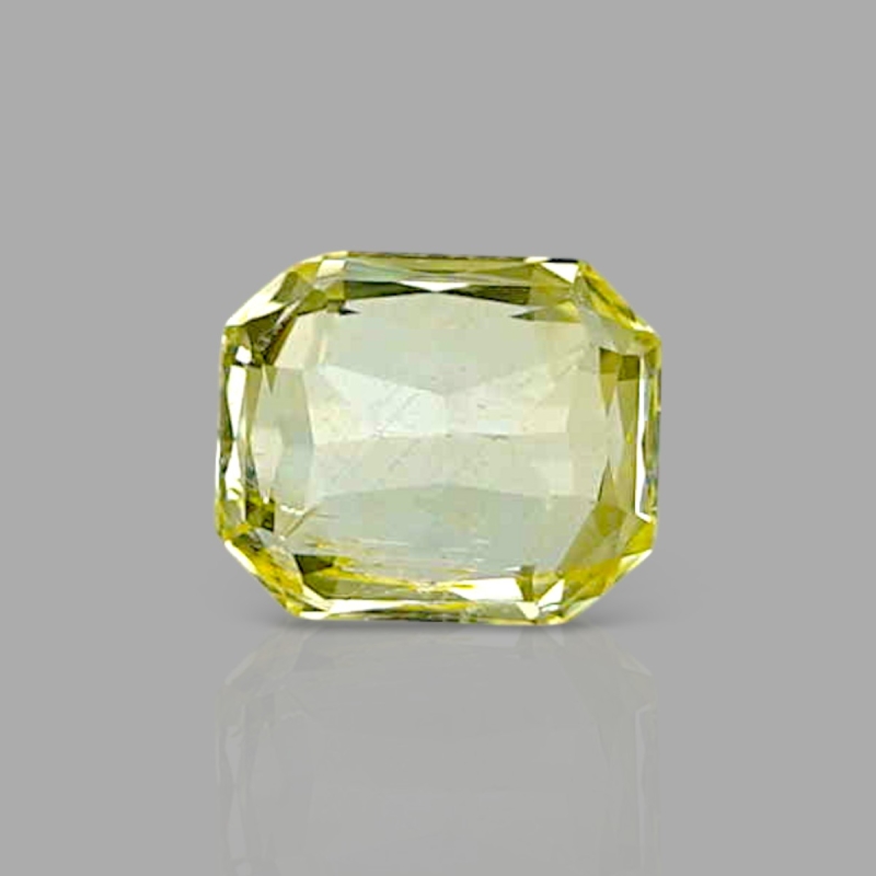 Yellow Sapphire 5.74x4.79x3.60mm Step Cut Octagon AA+ Loose Gemstone - AE014-183163