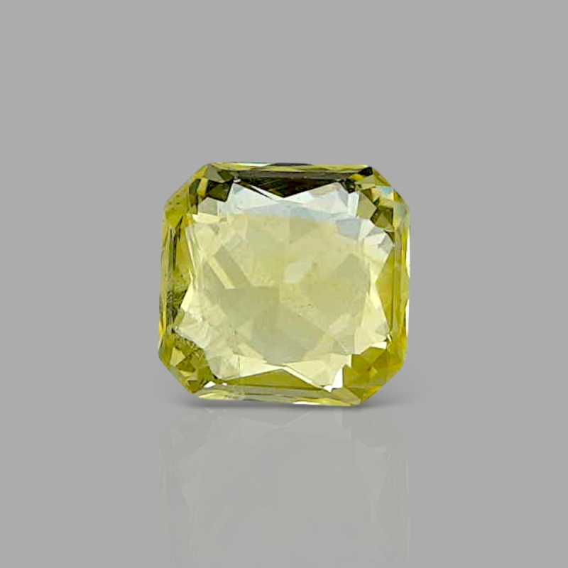 Yellow Sapphire 5.77x5.59x3.70mm Step Cut Octagon AA+ Loose Gemstone - AE012-183133