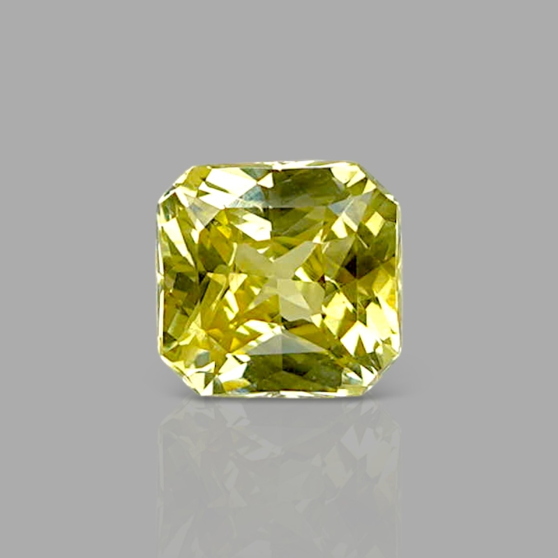 Yellow Sapphire 5.77x5.59x3.70mm Step Cut Octagon AA+ Loose Gemstone - AE012-183133