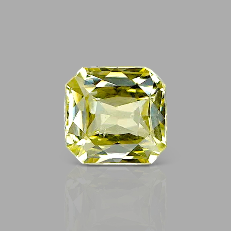 Yellow Sapphire 5.65x5.40x3.15mm Step Cut Octagon AA+ Loose Gemstone - AE012-183136