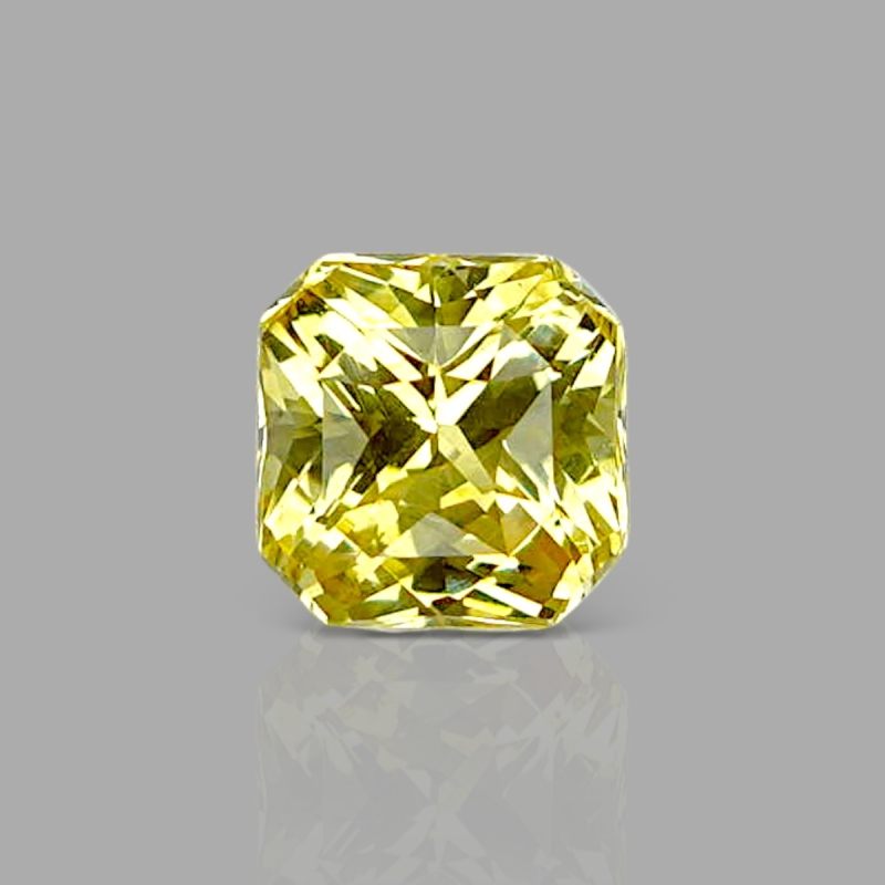 Yellow Sapphire 5.42x5.35x4mm Step Cut Octagon AA+ Loose Gemstone - AE012-183138