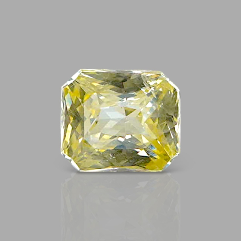 Yellow Sapphire 6.04x5.20x3.80mm Step Cut Octagon AA+ Loose Gemstone - AE015-183155