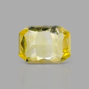 Yellow Sapphire 6.59x4.78x3.15mm Step Cut Octagon AA+ Loose Gemstone - AE015-183156