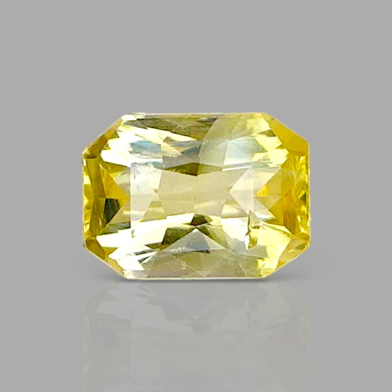 Yellow Sapphire 6.59x4.78x3.15mm Step Cut Octagon AA+ Loose Gemstone - AE015-183156