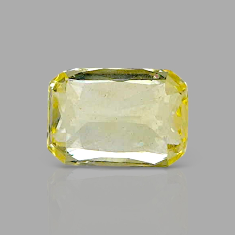 Yellow Sapphire 6.56x4.59x3.50mm Step Cut Octagon AA+ Loose Gemstone - AE015-183157