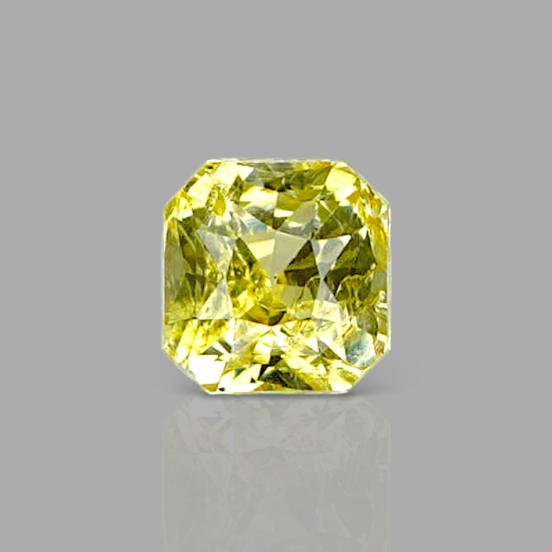 Yellow Sapphire 5.17x5.04x4mm Step Cut Octagon AA+ Loose Gemstone - AE018-183120