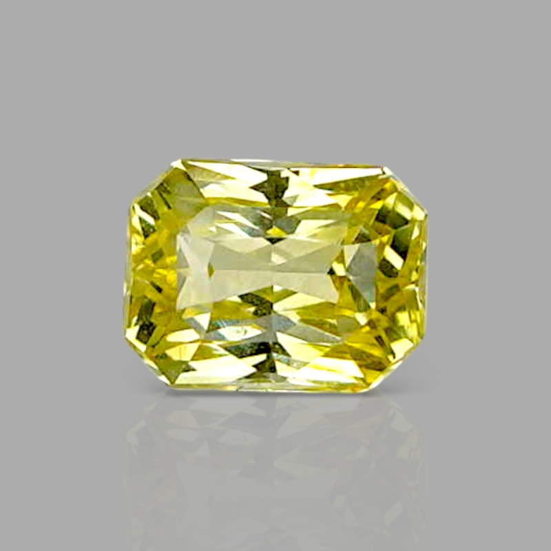 Yellow Sapphire 5.91x4.50x3.70mm Step Cut Octagon AA+ Loose Gemstone - AE013-183144