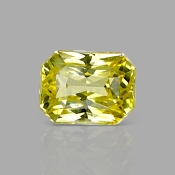 Yellow Sapphire 5.91x4.50x3.70mm Step Cut Octagon AA+ Loose Gemstone - AE013-183144