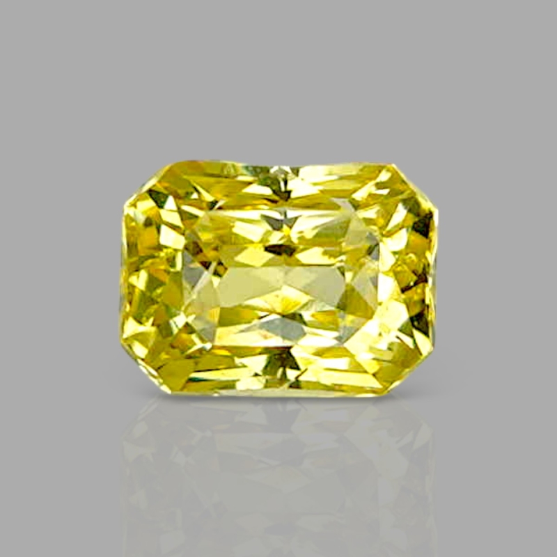 Yellow Sapphire 5.81x4.34x4.05mm Step Cut Octagon AA+ Loose Gemstone - AE013-183145