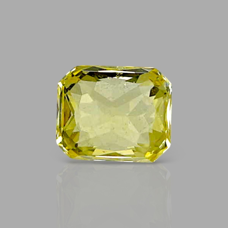 Yellow Sapphire 5.62x4.70x3.80mm Step Cut Octagon AA+ Loose Gemstone - AE013-183146