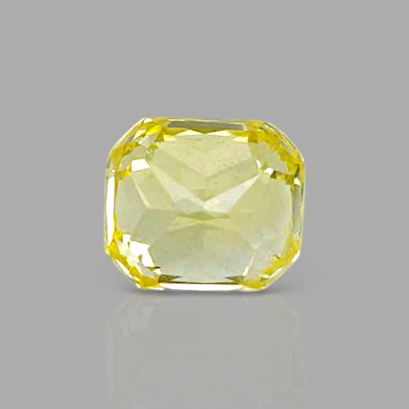 Yellow Sapphire 5.25x4.55x4.25mm Step Cut Octagon AA+ Loose Gemstone - AE013-183148
