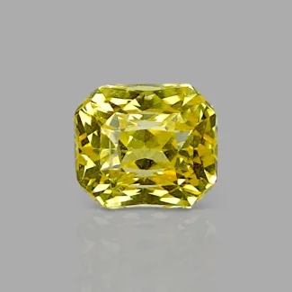 Yellow Sapphire 5.25x4.55x4.25mm Step Cut Octagon AA+ Loose Gemstone - AE013-183148