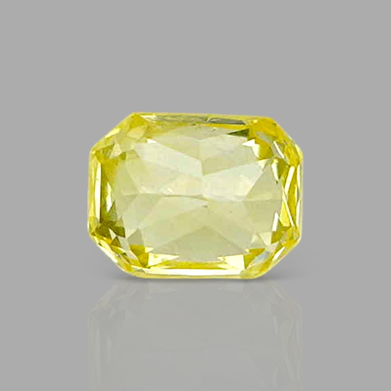 Yellow Sapphire 5.82x4.50x3.85mm Step Cut Octagon AA+ Loose Gemstone - AE011-183128