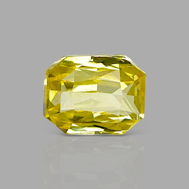 Yellow Sapphire 5.83x4.65x3.35mm Step Cut Octagon AA+ Loose Gemstone - AE011-183132
