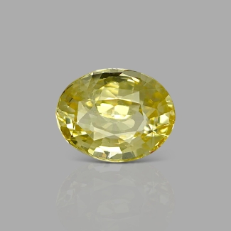 Yellow Sapphire 11.50x9x5.60mm Faceted Oval AA Loose Gemstone - AE026-183210