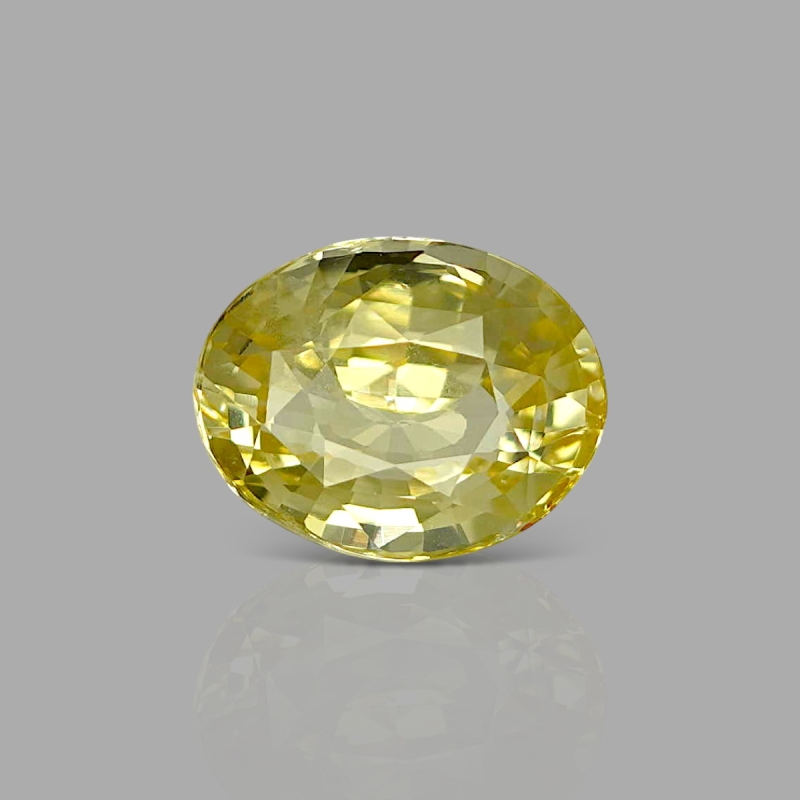 Yellow Sapphire 11.50x9x5.60mm Faceted Oval AA Loose Gemstone - AE026-183210
