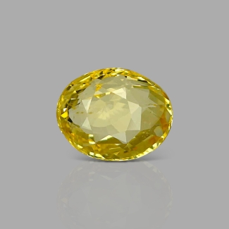 Yellow Sapphire 10.95x8.75x5.55mm Faceted Oval AA Loose Gemstone - AE026-183212