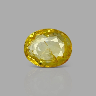Yellow Sapphire 10.43x8.38x6.20mm Faceted Oval A+ Loose Gemstone - AE020-183206