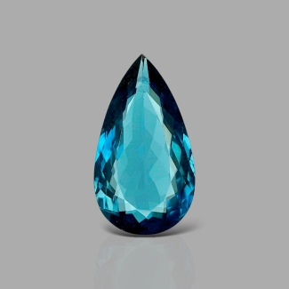 London Blue Topaz 20x11.5mm Faceted Pear AAA Grade Loose Gemstone - 158177