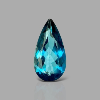 London Blue Topaz 19.5x10mm Faceted Pear AAA Grade Loose Gemstone - 158198