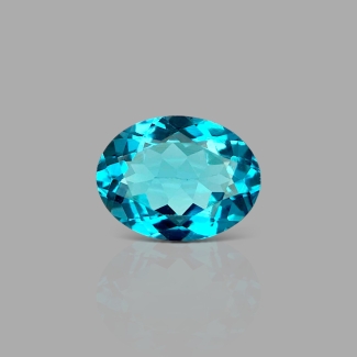 London Blue Topaz 13x10mm Faceted Oval AAA Grade Loose Gemstone - 158209