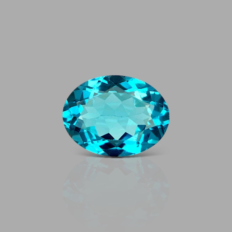 London Blue Topaz 13x10mm Faceted Oval AAA Grade Loose Gemstone - 158209