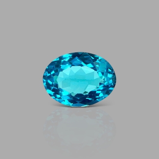 London Blue Topaz 14x10mm Faceted Oval AAA Grade Loose Gemstone - 158210